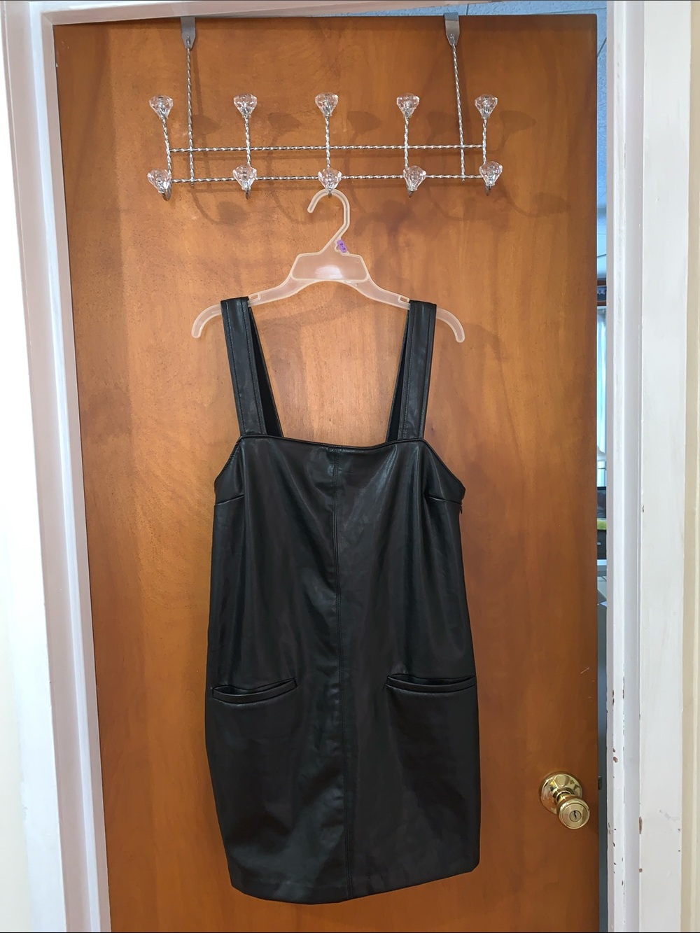 Abercrombie Vegan Leather Shift Dress